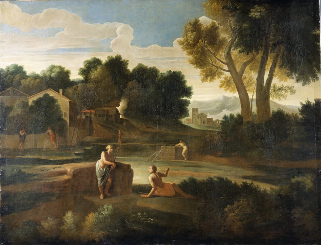 Paesaggio classico con figure - The Devonshire Collections, Chatsworth